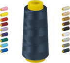 1800 Yards Navy Blue Thread, All Purpose Thread for Sewing, Serger Thread Cones, PolyesterThread 40s/2 for Serger&Overlock, Quilting, Piecing, Sewing Machine