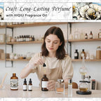 HIQILI Gardenia Fragrance Oil for DIY Candle, Soap & Perfume Making, Add to Essential Oil Diffuser, Body Wash, Long-Lasting - 1 Fl Oz