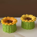 Sunflower Box Cylinder Candle & Resin Mold - Resin Casting Silicone Molds for Home Decor & Candle Making Wave Spiral Mold