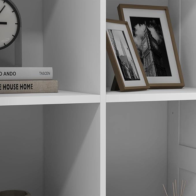 HOMCOM 71" Tall Storage Cabinet with Movable Storage Shelves, Modern Style Pantry Cabinet with Soft Close Doors, White