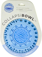 Paint Puck CollapsiBowl Paint Brush Cleaner Rinse Cup (Blue) – Collapsible Paint Water Cup & Brush Cleaner with Brush Holder, Squeegee Lips & Drip Tray for Acrylic, Watercolor & Art Supplies