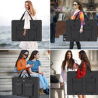 Hard Side Art Portfolio Case 24 X 36, Heavy Duty Art Carrying Bag With Metal Rigid Frame,Sturdy Fabric For Artwork,Photography,Canvas,Boards,Screen Monitors (Black)