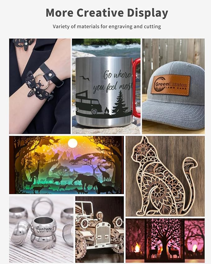 Twotrees TTS-55 Pro Laser Engraver 5.5W Laser Engraving Machine,Laser Cutter,500 mm/s Speed,0.08mm Laser Spot Engraver Machine for DIY,Wood,Metal,Acrylic,Glass,Stainless Steel