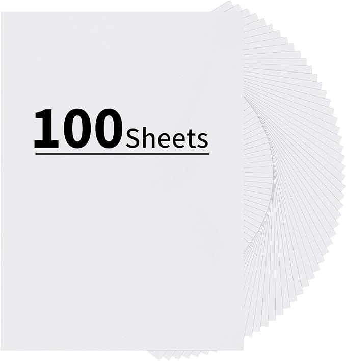 100 Sheets White Cardstock 8.5 X 11 Inches, 92lb/250gsm Heavy Weight Printer Thick Card Stock Paper, Construction Paper for Crafts and DIY Cards Making UAP24WH100