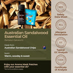 Gya Labs Australian Sandalwood Essential Oil - 0.34 Fl Oz - for Hair, Skin, Diffuser, Aromatherapy & DIY Candle Making Scent