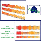 VerzTile Mosaic Tiles for Crafts - Petal Shaped Ceramic Tile Craft Hobbies & Art Projects 39 Color Options Endless Creativity DIY Design (Red & Oranges Mix)