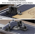 Longer Nano Slide Extension for Nano Series – Expands Laser Engraving Area to 120x330mm, Longer Laser Engraving & Cutting for Laser Engraver, Includes 5 Clamps for Enhanced Stability