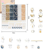 Xylise 6mm/8mm Crackle Glass Beads Bracelet Making Kit Crystal Glass Beads Jewelry Making Kit, Friendship Bracelet kit for DIY Crafts Gifts