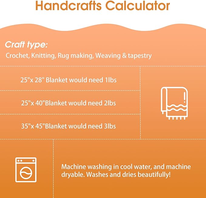 HOMBYS 12 Pack Assorted Chunky Yarn for Crocheting,Super Bulky Large Soft Fluffy Yarn,Plush Fuzzy Yarn,Thick Chenille Yarn for Hand Knitting/Arm Knitting,Orange Gradient(27yds,8 oz Each Skein)