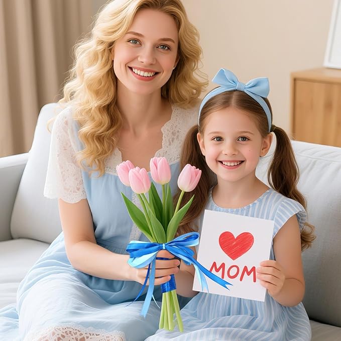 DECYOOL 4 Rolls 100 Yards Blue Satin Ribbons for Gift Wrapping, 10mm Wide Assorted Shades of Blue Thin Ribbon for DIY Crafts Wedding Decor, Baby Shower