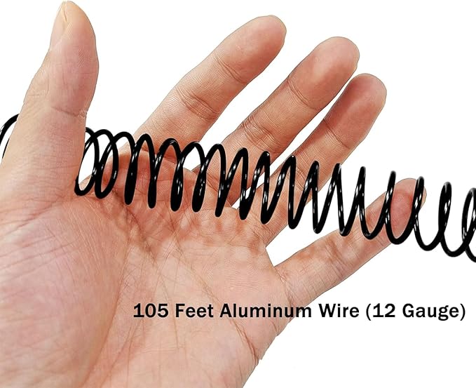 YEQIN 12 Gauge Aluminum Wire, 105 Feet 2mm Bendable Metal Craft Wire for Sculpting, Armature, Jewelry Making, Floral Making, Doll Making, Modelling, Crafting, Bonsai Training (Black)