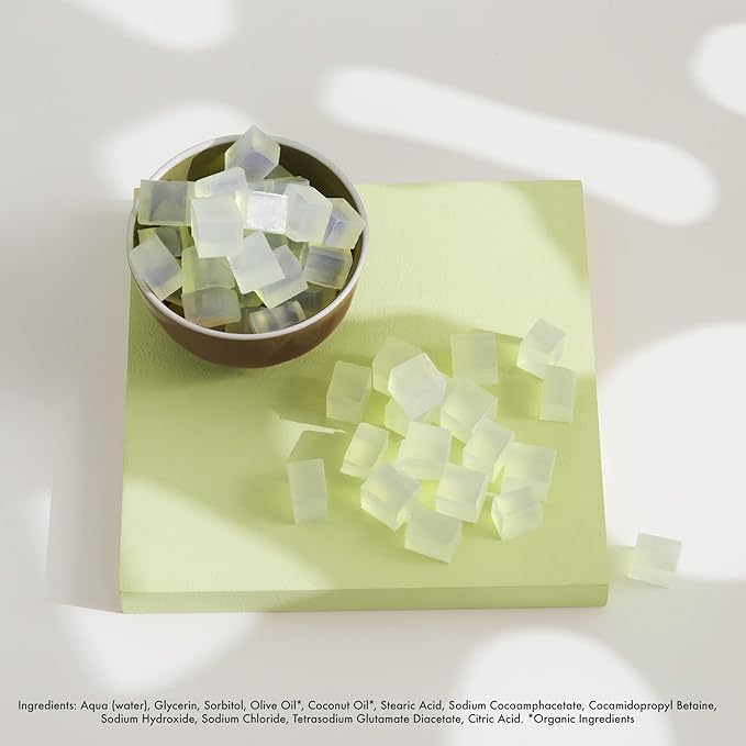 2Lb Clear Glycerin Soap Base - Melt and Pour Soap Making Supplies - Glicerina para Hacer Jabones - Organic Without SLS/SLES, All Natural - Perfect for DIY Projects