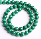 4MM 44PCS Natural Stone Green Malachite 3A Grade Gemstone Loose Beads for Jewelry Making DIY Bracelet