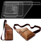 RIVEENY Sling Bag Acrylic Template,Leather Pattern Acrylic Leather Templates for Capacity Crossbody Backpack Casual Motorcycle Chest Bag (AAB-533)