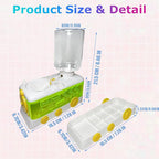 Paint Brush Cleaner with Paint Tray, Water Circulation Brush Rinser with Brush Holder, Watercolor/Oil and Water-Based Paint Brush Cleaner Tool, 400ml Capacity, Train Design, Gift for Artist Beginners