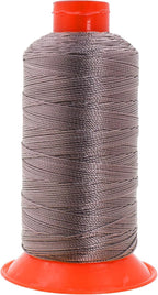 Mandala Crafts Bonded Nylon Thread - Taupe Heavy Duty Sewing Threads - 415 YDs Size 346 210D T350 Tex 350 Thread for Leather Jeans Weaving Outdoor Marine Upholstery