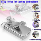 BREXFIRE Upgraded Magnetic Seam Guide for Sewing Machine, Magnetic Sewing Guide with Clip, Hemmer Guide, Multifunctional Hem Guide, Universal Sewing Machine Attachments, Sewing Supplies Accessories