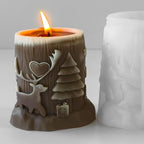 Deer Animal Molds Animal Spiral Wave Pillar Rotate Candle & Resin Mold - Resin Casting Silicone Molds for Home Decor & Candle Making Wave Spiral Mold