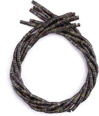 Natural Dragon Blood Jasper Spacer Beads Caps Loose Semi Gemstone for Beading Jewelry Making 4mmx2mm 38cm