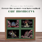 Scratch Art for Adults and Kids-City Landmarks Scratch Painting Craft Kit (8 Sheets A4)|DIY Foil Engraving Art Set|Stress Relief Gift for Travel Lovers, Craft Lovers, Home Decor (Firework&Sakura)