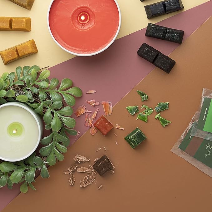 Hearth & Harbor Organic Soy Candle Making Kit for Adults, DIY Crafts, Complete Candle Making Supplies Include Natural Soy Wax, Tins, Electric Pot, Scents, Wicks & More – Gift Idea, Home Decor – 2 Lbs