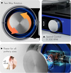 Pottery Wheel for Kids and Beginners - Complete Pottery Set for Kids with 6" Turntable, 2.2lb Clay, Art Supplies Sculpting Tools, Craft Gifts for Teens Kids Adults (Blue)