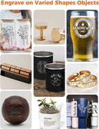 Creality Rotary Roller Kit with Risers for Falcon A1 Laser Engraver, Engraving Accessories for Engraving Cylindrical Objects, Wine Glass, Baseball Bat, Ring