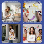 EMELINE'S HOME Punch Needle Kit - Punch Needle Kits Adults Beginner - DIY Punch Stitching Tote Bag