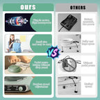 Hitish Mini Pottery Wheel, 4.7" Pottery Wheel for Kids Teens & Adults Beginners, Plug-in Motor, 1.32Lb Air Dry Clay, Crafts Kit for Home DIY, Ceramic Work & Art Creation, Clay Tools Included