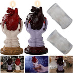 Skull Heart Candle Hand Ghost 3D Silicone Mold for Resin Candle Mold Handmade Soap Ghost Mold Candle Making Molds