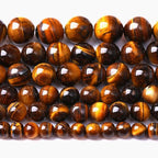 4MM Natural Iron Yellow Tiger Eye Stone Energy Healing Beads Round Loose Beads for Jewelry Making Bracelet 180pcs 2 Strands 32"