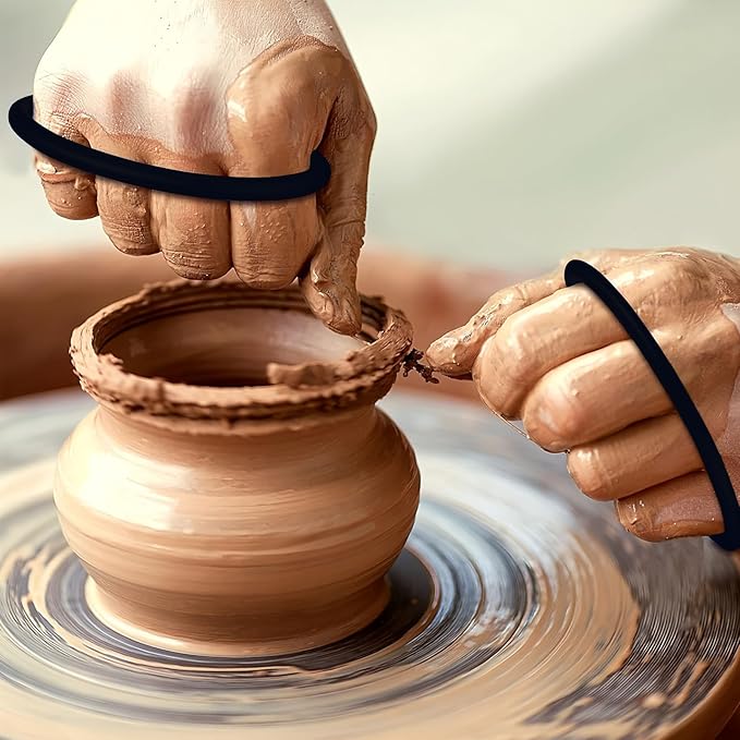 DIYOOHOMY Pottery Carving Tools, Clay Sculpting Tools with Pottery Ribs Needle Wire Cutter for Polymer Sculpting, Modeling, Shaping, Trimming, Cutting, Air Dry Clay, Ceramic DIY Crafts Supplies (11)