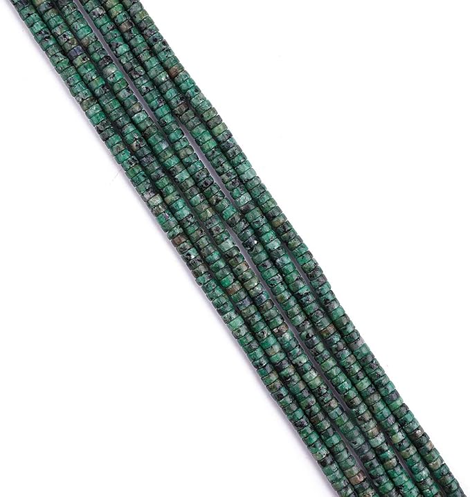 Natural African Turquoise Spacer Beads Caps Loose Semi Gemstone for Beading Jewelry Making 4mmx2mm 38cm