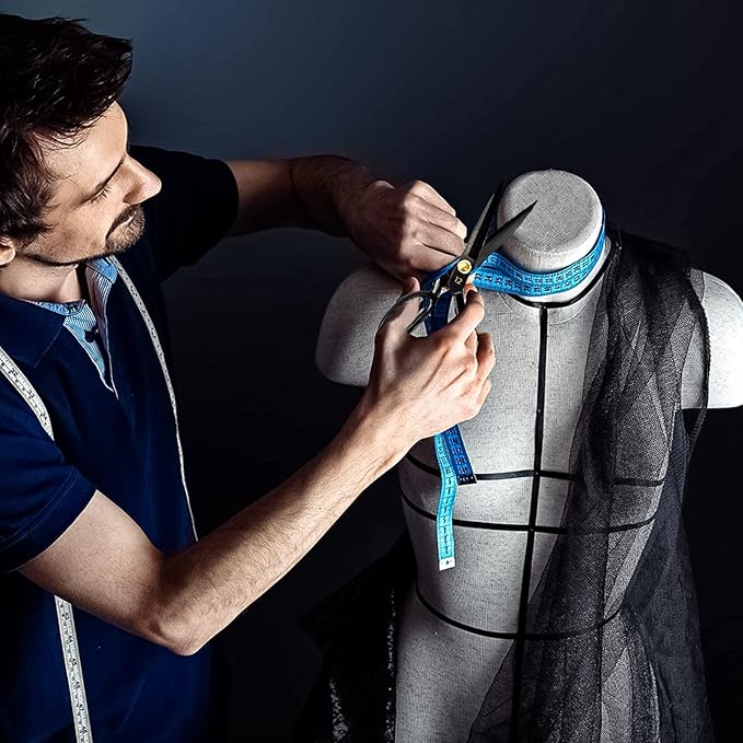 Sewing Scissors, 12 Inch Fabric Dressmaking Scissors Heavy Duty Shears Sharp Cutting for Crafting, Leather, Dressmaking, Tailoring, Raw Materials