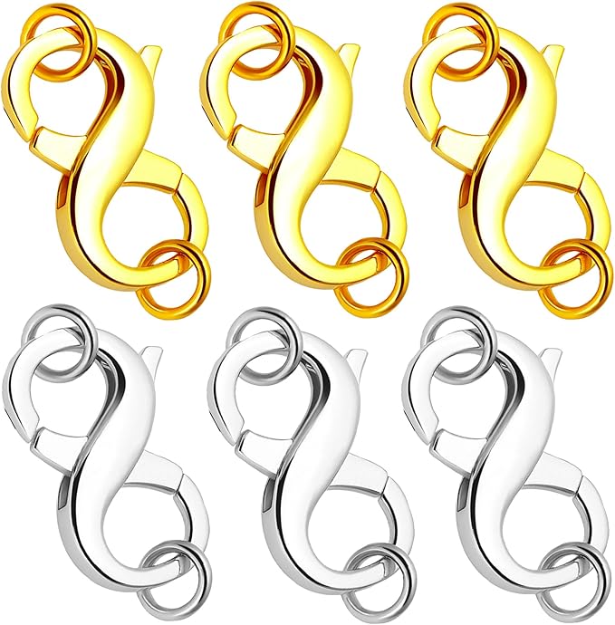 Double Opening Lobster Clasp 316 Stainless Steel Silver and Gold Pleted Necklace Bracelet Extender Clasps and Closures for DIY Jewelry