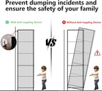 Wooden Display Storage Cabinet with Glass Door, LED Lights,Showcase for Collections, Perfume, Vinyl Albums, Bookcase for Home Office, Living Room, Clinic, Pantry (5 Layers-Black)