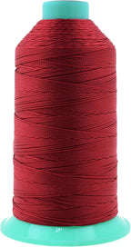 Mandala Crafts Bonded Nylon Thread Maroon Heavy Duty Sewing Threads - 800 YDs Size 277 840D T270 Tex 270 Thread for Leather Jeans Weaving Outdoor Marine Upholstery Threads