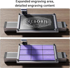 Longer Nano Pro Portable 12W Laser Engraver with Extension Kit, 5000mm/s High-Speed, Engraving Precision 0.01 * 0.01mm, DIY Engraver Tool for Wood, Acrylic, Leather, Cloth, Metal, Ceramics