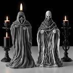 Ghost Skull Man Cylinder Candle & Resin Mold - Resin Casting Silicone Molds for Home Decor & Candle Making Wave Spiral Mold
