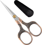 Premium Craft Scissors with Extra Sharp Blades 5 Inch - Ideal For Sewing, Cross Stitch Crochet - With Protective Cover…
