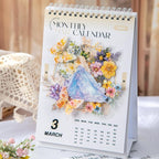 TIAMECH Misty Weaving Flowers PET Stickers - 60 Pcs Dawn Dream & Floral Lace Spring Blossom Design, Waterproof Sticker for Journaling & Scrapbooking, Junk Journal Supplies, Ephemera & DIY Crafts