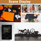 100 Sheets Black Cardstock 8.5 x 11 Printer Paper, 75lb Heavyweight Paper Card Stock for Halloween, DIY Cards Making, Birthday Decorations, Invitations, Thank You Cards