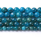 90PCS 8MM Blue Apatite Spacer Loose Beads for Jewelry Making DIY Bracelet Necklace 2 Strands
