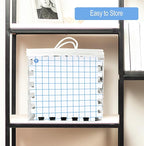 MEVOME Blocking Mats for Knitting 200 T-pins 100 Locking Stitch Markers, Extra Thick Block Boards Crochet Projects Grid Lines Needlepoint Knit Crocheting, 9 Foam Interlocking Mat Storage Bag (White)