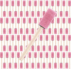 1" Foam Paint Brushes - 100 Pack, 1-Inch Painting Sponges - Premium Foam Brushes - Lightweight & Durable - Sponge Brush Ideal for Painting, Crafting, Acrylics, Stains, Varnishes (Pink)