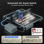 ATOMSTACK 48W Laser Engraver, A40 PRO V2 Laser Cutter with Auto Air Assist, Bulk Engraving Cutting High Accuracy Laser Engraving Machine for Wood, Stone, Metal, Acrylic, Leather, Jewelry