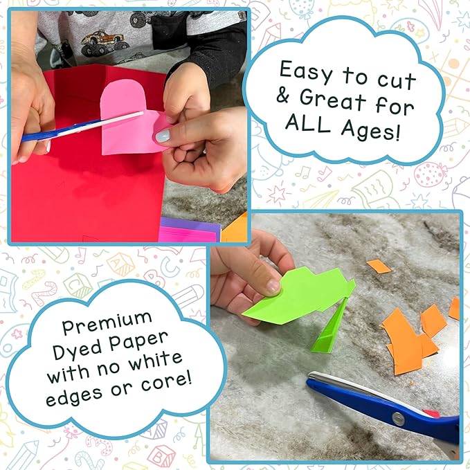 Hygloss Bright Colored Cardstock - 11x17-Inch, 12 Assorted Colors, 96 Sheets, 65 lb/ 176 gsm, Fade-Resistant, Acid-Free Color Card Stock Paper