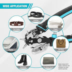 DURATECH Leather Hole Punch, Heavy Duty Belt Hole Punch Plier with 6 Solid Holes for Belts, Watch Bands, Straps, Pet Collars, Saddles, Shoes, Fabric, DIY Home or Christmas Craft Projects