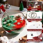 Sukh Candles Sand and Wicks for Christmas - 430G(0.94lb) Sand Candles with Wicks Gold, Silver, Green, Red, White Refillable Candle for Weddings, Parties