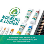Norberg & Linden Acrylic Paint Set - Canvas and Acrylic Paint Sets for Adults, Teens, Kids - Includes 24 Vivid Colors, 3 Painting Canvas Panels, 6 Assorted Brushes & 1 Paint Knife